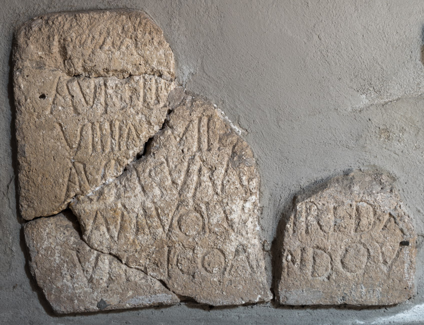 Inscribed front panel of a limestone sarcophagus